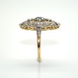 Bijoux anciens - Bague diamants et saphirs