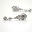 Bijoux anciens - Boucles d'oreilles Art Deco diamants 