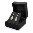 Bijoux anciens - Boucles d'oreilles Art Deco diamants 