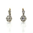 Bijoux anciens - Boucles d'oreilles dormeuses diamants 