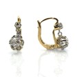 Bijoux anciens - Boucles d'oreilles dormeuses diamants 