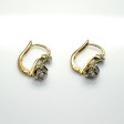 Bijoux anciens - Boucles d'oreilles dormeuses diamants 