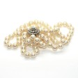 Bijoux anciens - Collier double rang perles et diamants