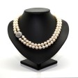 Bijoux anciens - Collier double rang perles et diamants