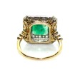Bijoux anciens - Bague art déco émeraude et diamants