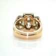 Bijoux anciens - Bague Tank diamants 