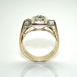 Bijoux anciens - Bague Tank diamants 