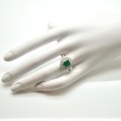 Bijoux récents - Bague émeraude et diamants
