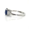 Bijoux récents - Bague saphir et diamants baguettes