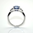 Bijoux récents - Bague saphir et diamants baguettes