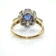 Bijoux récents - Bague saphir entourage diamants 