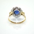 Bijoux récents - Bague pompadour saphir 2,37cts et diamants 