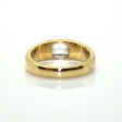 Bagues de fiançailles - Bague jonc diamant taille émeraude