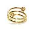 Bagues de fiançailles - Bague en or jaune et diamants