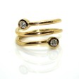 Bagues de fiançailles - Bague en or jaune et diamants