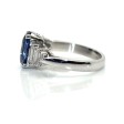 Bijoux récents - Bague saphir et diamants baguettes