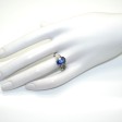 Bijoux récents - Bague saphir et diamants baguettes