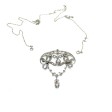 Bijoux anciens - Pendentif / broche Belle époque en diamants