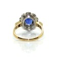 Bijoux récents - Bague pompadour saphir 1,43cts et diamants 