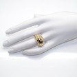 Bijoux anciens - Bague boule constellation en or et diamants