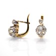 Bijoux anciens - Boucles d'oreilles dormeuses diamants 
