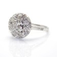 Bijoux anciens - Bague Art Déco entourage diamants 
