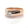 Bijoux anciens - Bague ancienne jonc diamant 