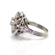Bijoux anciens - Bague fleur diamants