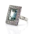 Bijoux anciens - Bague entourage Art Déco 