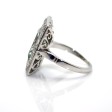 Bijoux anciens - Bague entourage Art Déco 