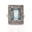 Bijoux anciens - Bague entourage Art Déco 