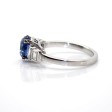 Bijoux récents - Bague saphir et diamants baguettes