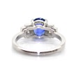 Bijoux récents - Bague saphir et diamants baguettes