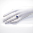 Bijoux récents - Bague saphir et diamants baguettes