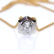 Bijoux anciens - Pendentif vintage diamant 