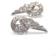 Bijoux anciens - Boucles d'oreilles Art Deco diamants 