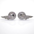 Bijoux anciens - Boucles d'oreilles Art Deco diamants 