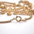 Bijoux anciens - Long sautoir ancien en or 