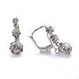 Bijoux anciens - Boucles d'oreilles dormeuses diamants 