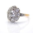 Bijoux anciens - Bague Pompadour diamants 