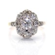 Bijoux anciens - Bague Pompadour diamants 