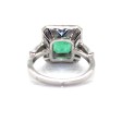 Bijoux récents - Bague émeraude et diamants