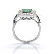 Bijoux récents - Bague émeraude et diamants