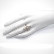 Bijoux anciens - Bague Art-Nouveau trilogie diamants 