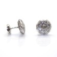 Bijoux anciens - Boucles d'oreilles art déco diamants