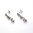 Bijoux anciens - Boucles d'oreilles dormeuses diamants 