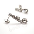 Bijoux anciens - Boucles d'oreilles dormeuses diamants 