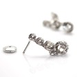 Bijoux anciens - Boucles d'oreilles dormeuses diamants 