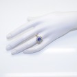 Bijoux récents - Bague pompadour saphir 2,12 cts et diamants 
