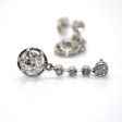 Bijoux anciens - Boucles d'oreilles diamants 
